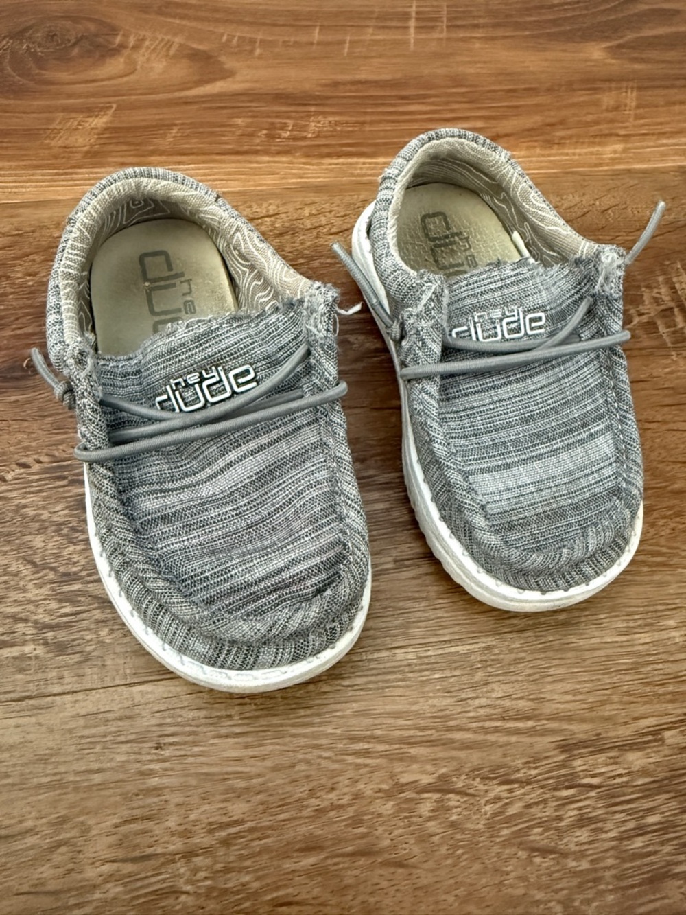 Toddler Gray Hey Dudes - size 5, see description